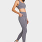 High Waist Ankle-Length Yoga Leggings with Pockets (TBL) T