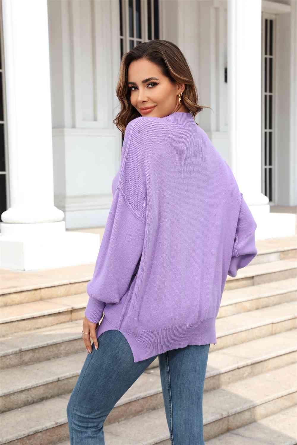 Round Neck Long Sleeve Sweater