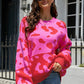 Leopard Drop Shoulder Sweater