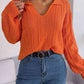 Johnny Collar Drop Shoulder Sweater