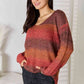 Gradient V-Neck Sweater - Deals DejaVu