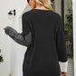 Color Block Round Neck Sweater