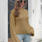 Round Neck Dropped Shoulder Sweater