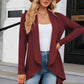 Open Front Long Sleeve Cardigan - Deals DejaVu