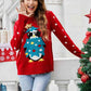 Christmas Penguin Graphic Sequin Sweater