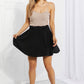 White Birch Full Size Cheer You On Mini Skirt in Black (TB7) T