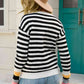 Warm Spice Striped Round Neck Sweater