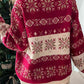 Snowflake Pattern Dropped Shoulder Sweater