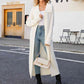 Full Size Collared Open Front Duster Cardigan