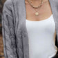 Cable-Knit Button Down Cardigan - Deals DejaVu