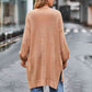 Long Sleeve Waffle-Knit Cardigan