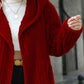 Open Front Ribbed Hooded Coat (BFD) T - Deals DejaVu
