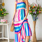 Striped Sleeveless Maxi Dress (BWMT) T - Deals DejaVu