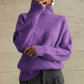 Geometric Turtleneck Long Sleeve Sweater - Deals DejaVu