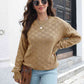 Round Neck Dropped Shoulder Sweater - Deals DejaVu