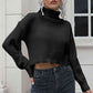 Turtleneck Dropped Shoulder Sweater