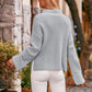 Mock Neck Drop Shoulder Sweater - Deals DejaVu