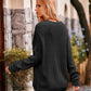 Round Neck Sweater with Pocket - Deals DejaVu