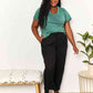Double Take Ruched V-Neck Short Sleeve T-Shirt