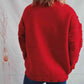 Pearl Detail Round Neck Long Sleeve Sweater - Deals DejaVu