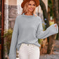 Mock Neck Drop Shoulder Sweater - Deals DejaVu