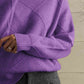 Geometric Turtleneck Long Sleeve Sweater - Deals DejaVu