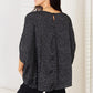 Double Take Printed Dolman Sleeve Round Neck Blouse
