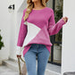 Color Block Round Neck Sweater