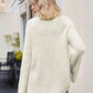 Raglan Sleeve Waffle Knit Sweater