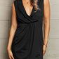 Deep V Sleeveless Tulip Hem Dress (MWBT) T - Deals DejaVu