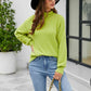 Turtleneck Dropped Shoulder Sweater