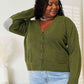 Heimish Full Size Long Sleeve V Neck Button Down Cardigan - Deals DejaVu