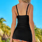Printed Drawstring Detail Swim Dress and Bottoms Set (TB13D) T