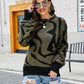Printed Round Neck Long Sleeve Sweater - Deals DejaVu