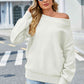 Long Sleeve Ribbed Trim Sweater - Deals DejaVu