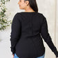 Culture Code Full Size Ribbed Round Neck Long Sleeve Top