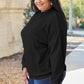 Basic Bae Full Size Ribbed Exposed Seam Mock Neck Knit Top