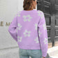 Floral Dropped Shoulder Sweater