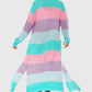 Color Block Long Sleeve Pocketed Cardigan