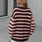 Striped Dropped Shoulder Sweater