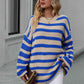 Striped Dropped Shoulder Sweater