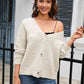 V-Neck Long Sleeve Cardigan