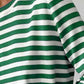 Striped Round Neck Long Sleeve Sweater - Deals DejaVu