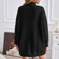 Exposed Seam Mock Neck Slit Sweater - Deals DejaVu