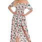 Floral Off-Shoulder Slit Maxi Dress (BWD)(WS06)T - Deals DejaVu