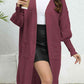 Open Front Dropped Shoulder Cardigan - Deals DejaVu