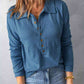 Collared Neck Half Button Top (BFD) T - Deals DejaVu