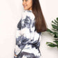 Double Take Tie-Dye Round Neck Top and Shorts Lounge Set