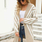 Woven Right Two-Tone Open Front Fuzzy Longline Cardigan - Deals DejaVu