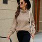Cable-Knit Turtleneck Sweater - Deals DejaVu